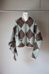 【COMING SOON】 lumpy argyle cardigan