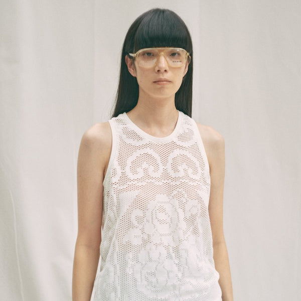 トップス jonnlynx MESH FLOWER TANK mesh flower tank – jonnlynx offical store