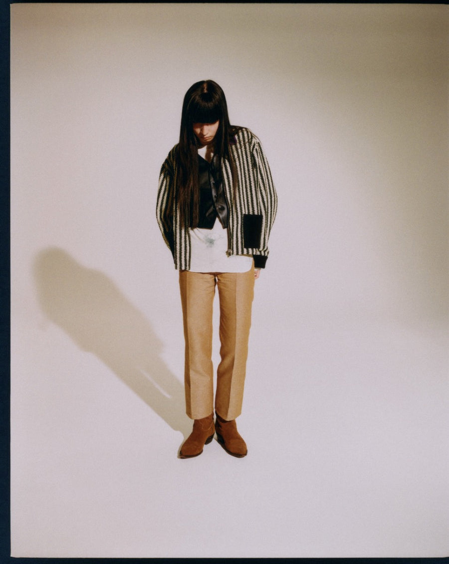 jonlynx ジョンリンクス　ノーカラージャケット アイボリー 0a3b13e9-a763-4281-aa6b-