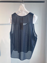 stripe voile tank