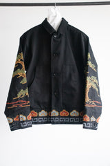 pine tree embroidery jacket