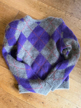 【COMING SOON】 lumpy argyle pullover