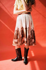 pile jacquard skirt