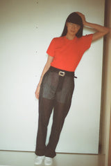 stripe voile pants