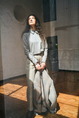 【COMING SOON】herringbone Collared Pullover
