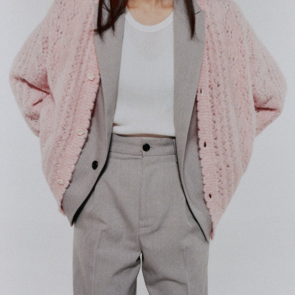 ジョンリンクスjonn l ynx ノーカラージャケット ピンク jonnlynx offical store