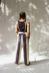 stripe voile tank