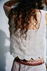 Cotton linen melange cami