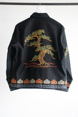 pine tree embroidery jacket