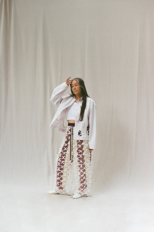 ribbon tulle  pants