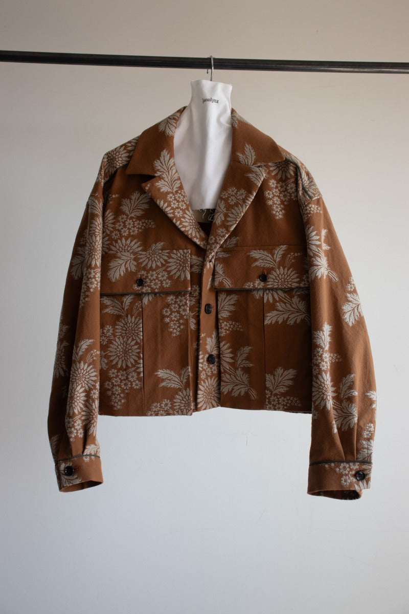 flower jaquard jacket