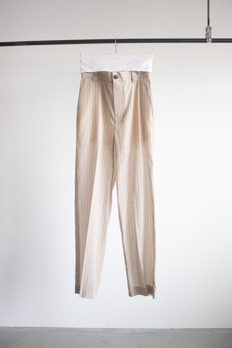 stripe voile pants
