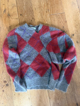 【COMING SOON】 lumpy sleeve argyle pullover