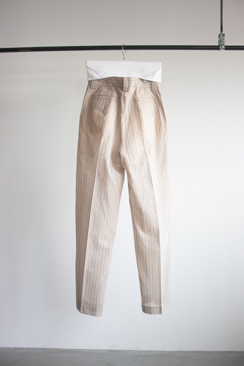 stripe voile pants