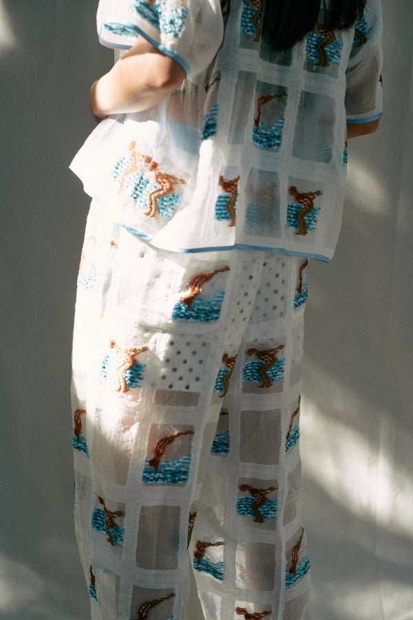 swimming girl pants