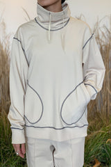 high neck pullover
