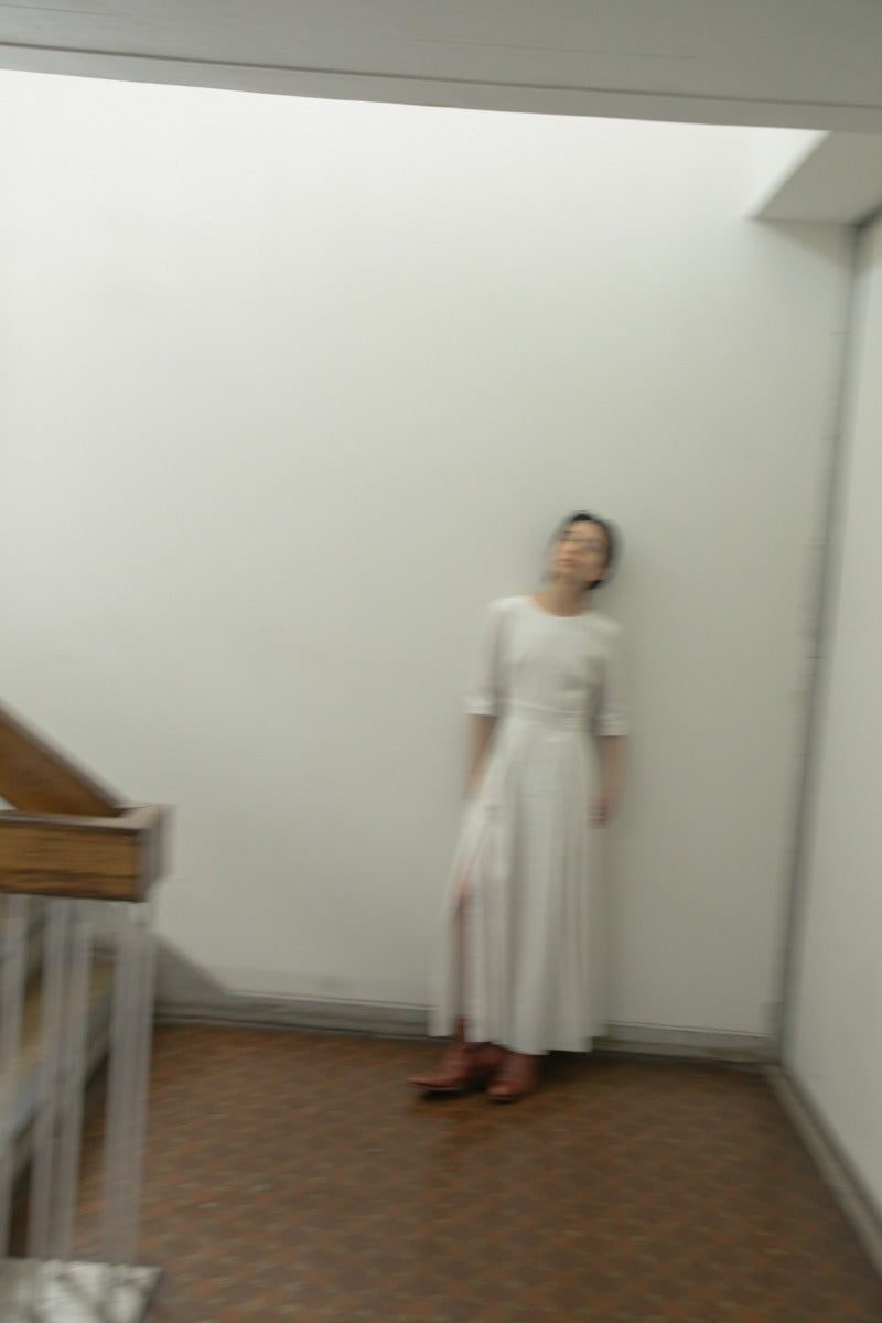 stripe cotton × linen dress – jonnlynx offical store