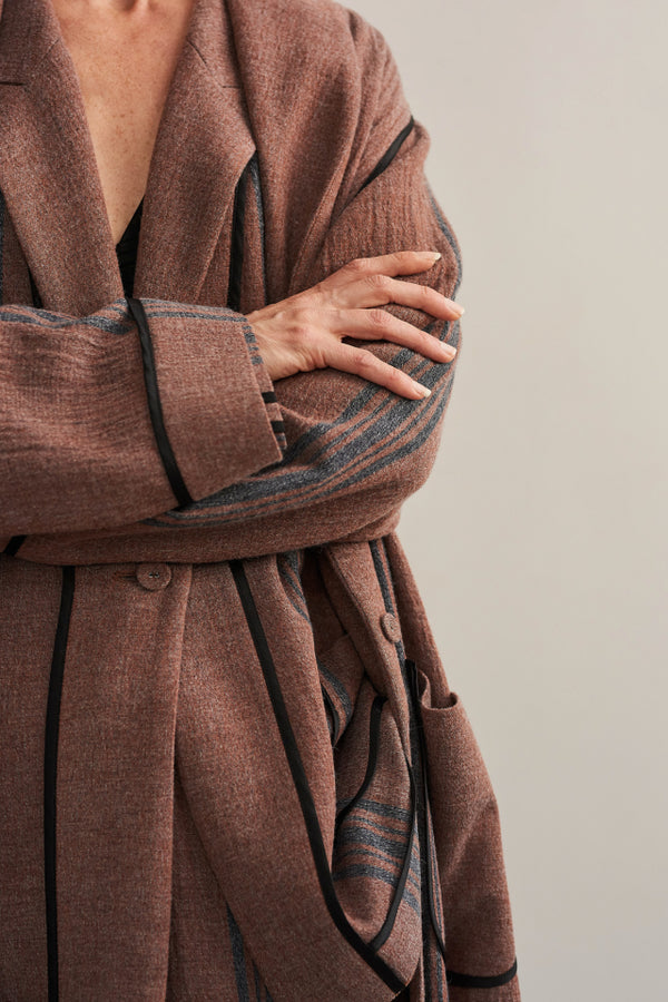ガウンコート jonnlynx strip robe strip robe – jonnlynx offical store
