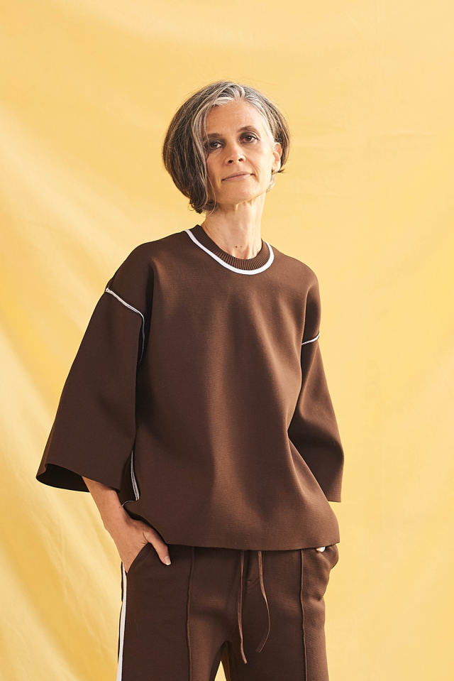jonnlynx - 【新品】jonnlynx knit shirts ブラウン knit rib tee – jonnlynx offical store
