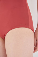 bandeau + high-waist bottom